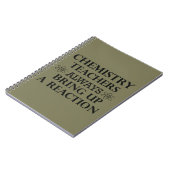 Grappige scheikunde leraren citaten notitieboek (Linkerzijde)