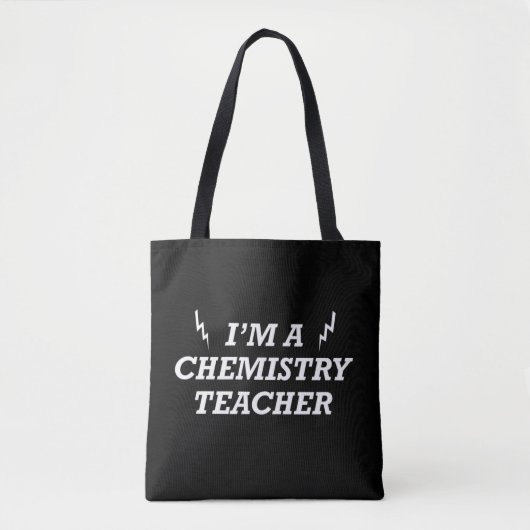 Grappige scheikunde leraren citaten tote bag (Voorkant)