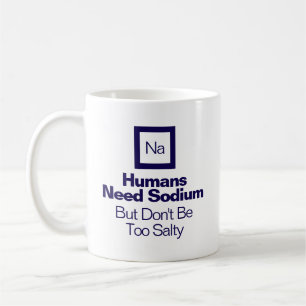 Grappige scheikunde Natrium Citaat Nerd Cadeau Ko Koffiemok