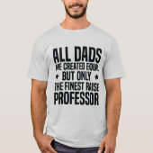 Grappige scheikunde professor Dad White T-shirt (Voorkant)