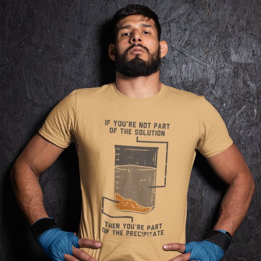 Grappige scheikundeoplossing Tri-Blend shirt