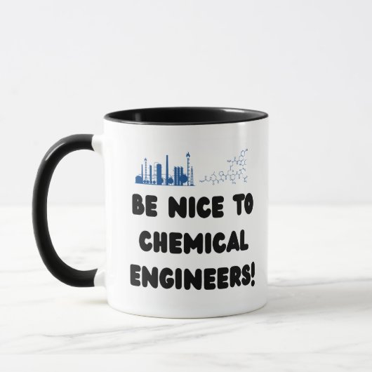 Grappige scheikundig ingenieur — Wees aardig voor Mok (Links)