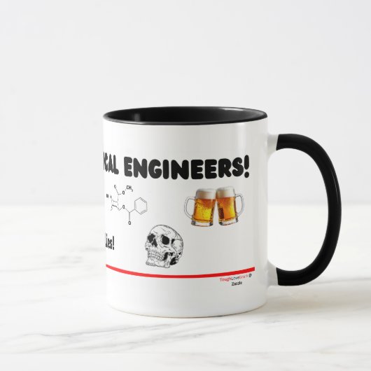 Grappige scheikundig ingenieur — Wees aardig voor Mok (Rechts)