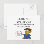 grappige scheikundige grap briefkaart (Voorkant / Achterkant)