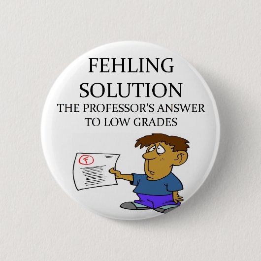 grappige scheikundige grap ronde button 5,7 cm (Voorkant)