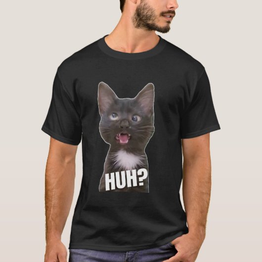 Grappige Schele Katten Meme Huh Grappige Kat T-shirt (Voorkant)