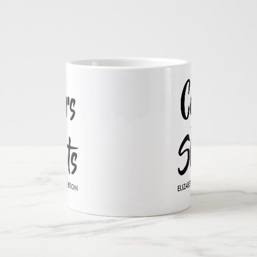 Grappige Schenkt De Sjekken Grote Koffiekop (Voorkant)