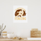 Grappige Schermen Ik Scherm Liever Poster (Keuken)