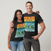 Grappige Schermsport Grappen T-shirt (Unisex)