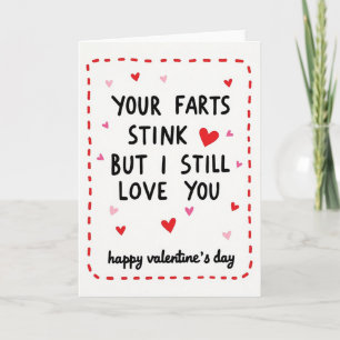 Grappige Scheten Stinken Valentijnsdag Valentijnsk Kaart