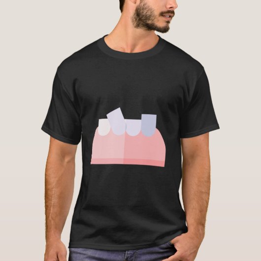 Grappige Scheve Tanden T-shirt (Voorkant)