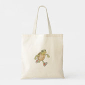 Grappige Schildpad Cartoon Boodschappentas Tote Bag (Achterkant)