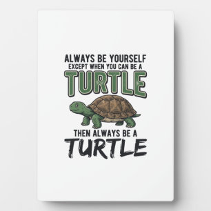 Grappige Schildpad Citaat Vintage Vector Design_1 Fotoplaat