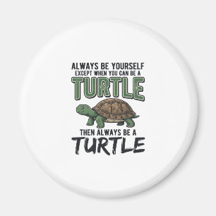 Grappige Schildpad Citaat Vintage Vector Design_1 Magneet