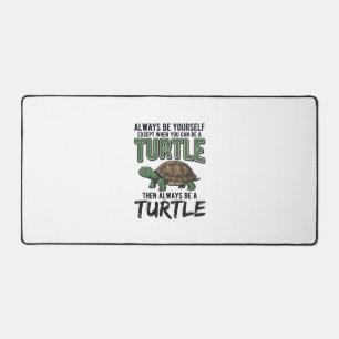 Grappige Schildpad Citaat Vintage Vector Ontwerp_1 Bureaumat