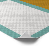 Grappige schildpad Hang er motivatie in Poster (Hoek)