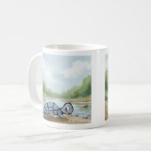 Grappige schildpad koffiemok (Voorkant links)