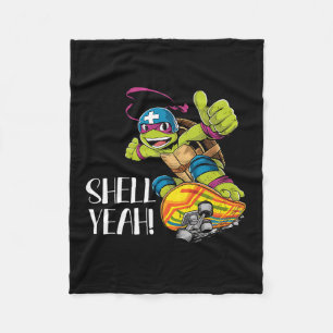 Grappige Schildpad Op Skateboard Met Schelp Ja Ska Fleece Deken