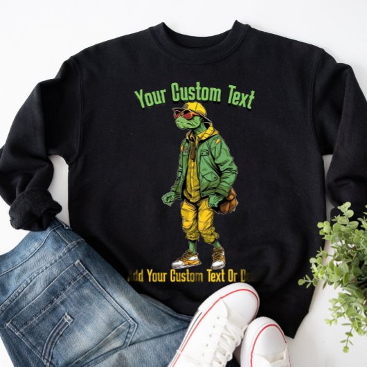 Grappige Schildpad Stijlvolle Dieren Mode Trui