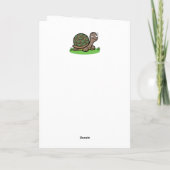 Grappige Schildpad Verjaardag Langzaam En Gestaag Kaart (Achterkant)