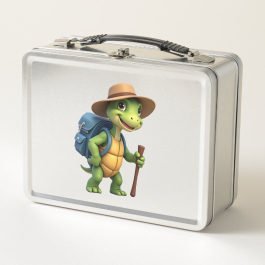 Grappige Schildpad Wandel Grafisch Kampeerliefhebb (Voorkant)