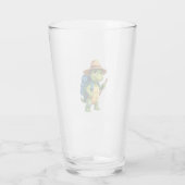 Grappige Schildpad Wandelen Graphic Camping Lover  Glas (Achterkant)