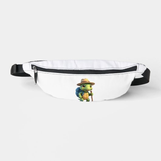 Grappige Schildpad Wandelende Grafische Camping Li Heuptasje (Voorkant)