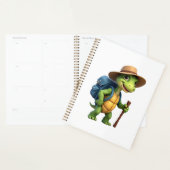 Grappige Schildpad Wandelende Grafische Camping Li Planner (Display)