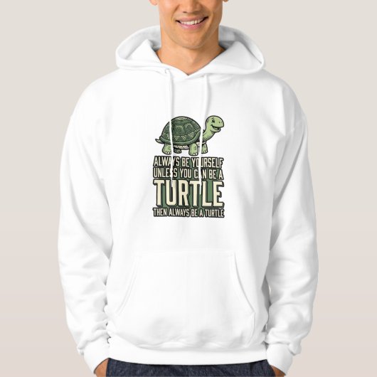 Grappige Schildpad Wees Jezelf Vintage Shirt Ontwe (Voorkant)