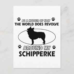 grappige SCHIPPERKE-design Briefkaart