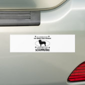 grappige SCHIPPERKE-design Bumpersticker (Op auto)