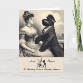 Grappige Schnauzer Byron Groeten Kaart