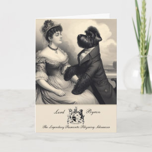 Grappige Schnauzer Byron Groeten Kaart