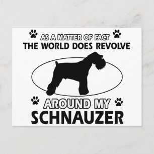 grappige SCHNAUZER-design Briefkaart