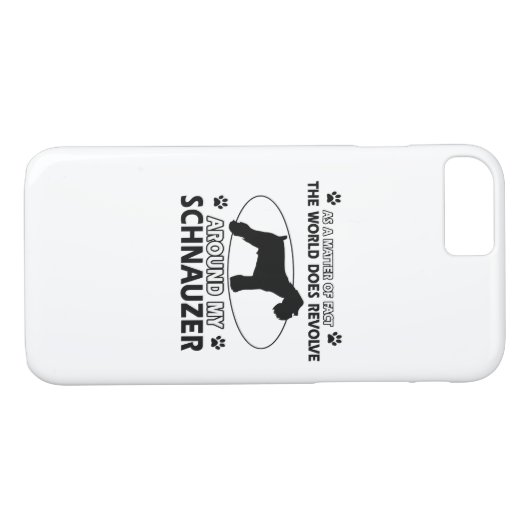 grappige SCHNAUZER-design Case-Mate iPhone Case (Achterkant (Horizontaal))