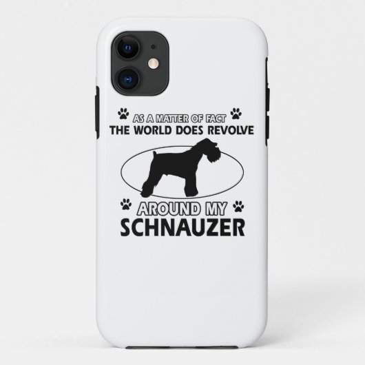 grappige SCHNAUZER-design Case-Mate iPhone Case (Achterkant)