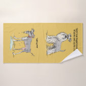 Grappige Schnauzer handdoek (Badhanddoek)