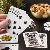 Grappige Schnauzer Kawaii Hond Pokerkaarten (Insitu)