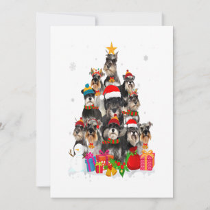 Grappige Schnauzer Kerstboom Huisdier HOND Liefheb Feestdagenkaart