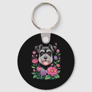 Grappige Schnauzer Kunst voor Vrouwen Schnauzer Ho Sleutelhanger