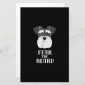 grappige schnauzer uit angst voor cadeau briefpapier (Voorkant / Achterkant)