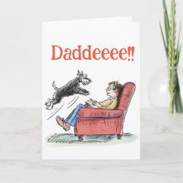 Grappige Schnauzer Vaderdag wenskaart Kaart