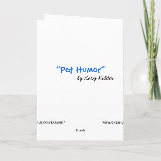 Grappige Schnauzer Verjaardag Kaart (Achterkant)