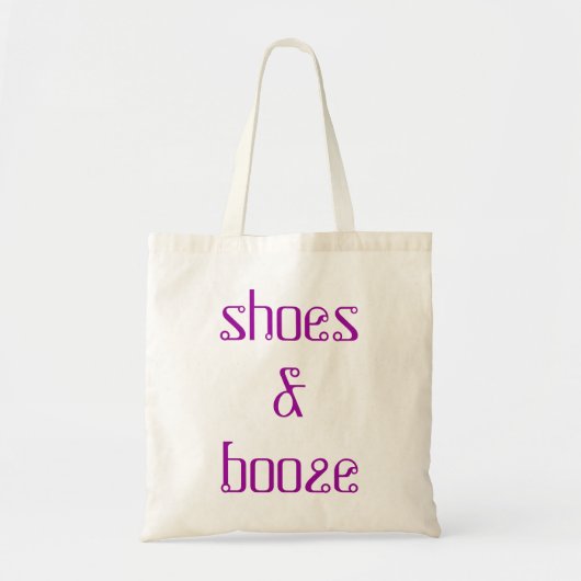 grappige " schoenen en drank " - bachelorette heef tote bag (Voorkant)