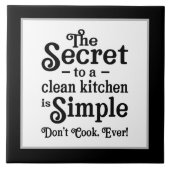 Grappige schone keuken woord kunst tegeltje (Voorkant)