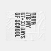 Grappige School Aftelling Student Leraar Klaskamer Fleece Deken (Voorkant (Horizontaal))