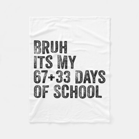 Grappige School Aftelling Student Leraar Klaskamer Fleece Deken (Voorkant)