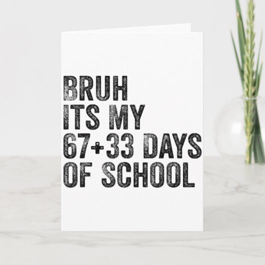 Grappige School Aftelling Student Leraar Klaslokaa Kaart (Voorkant)
