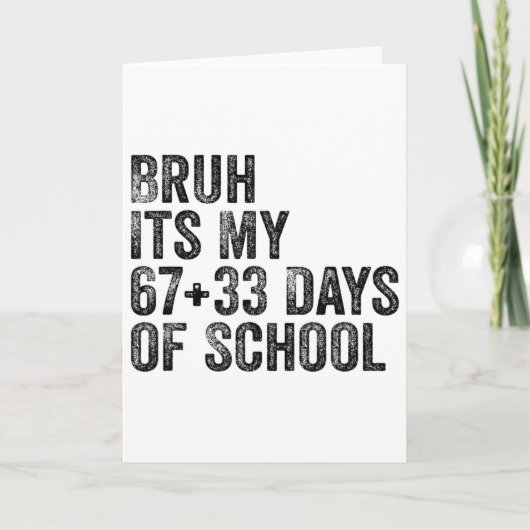 Grappige School Aftelling Student Leraar Klaslokaa Kaart (Voorkant)