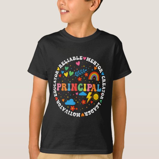 Grappige school-assistent directeur terug naar sch t-shirt (Voorkant)